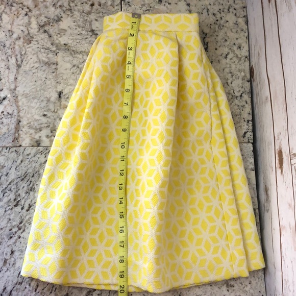 ☀️ Sunshine yellow Anthropologie Hutch Lemon Zest skirt with POCKETS☀️ - Picture 10 of 14